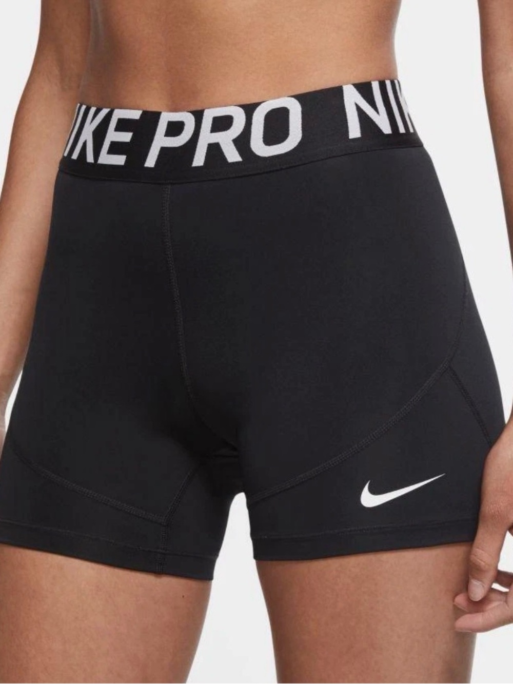 Nike Pro Black Women's High-Waist Training Bike Shorts Size S